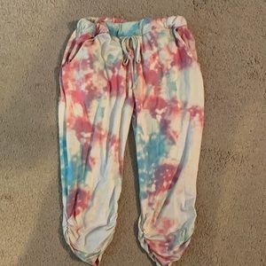 Capri tie dye soft pants